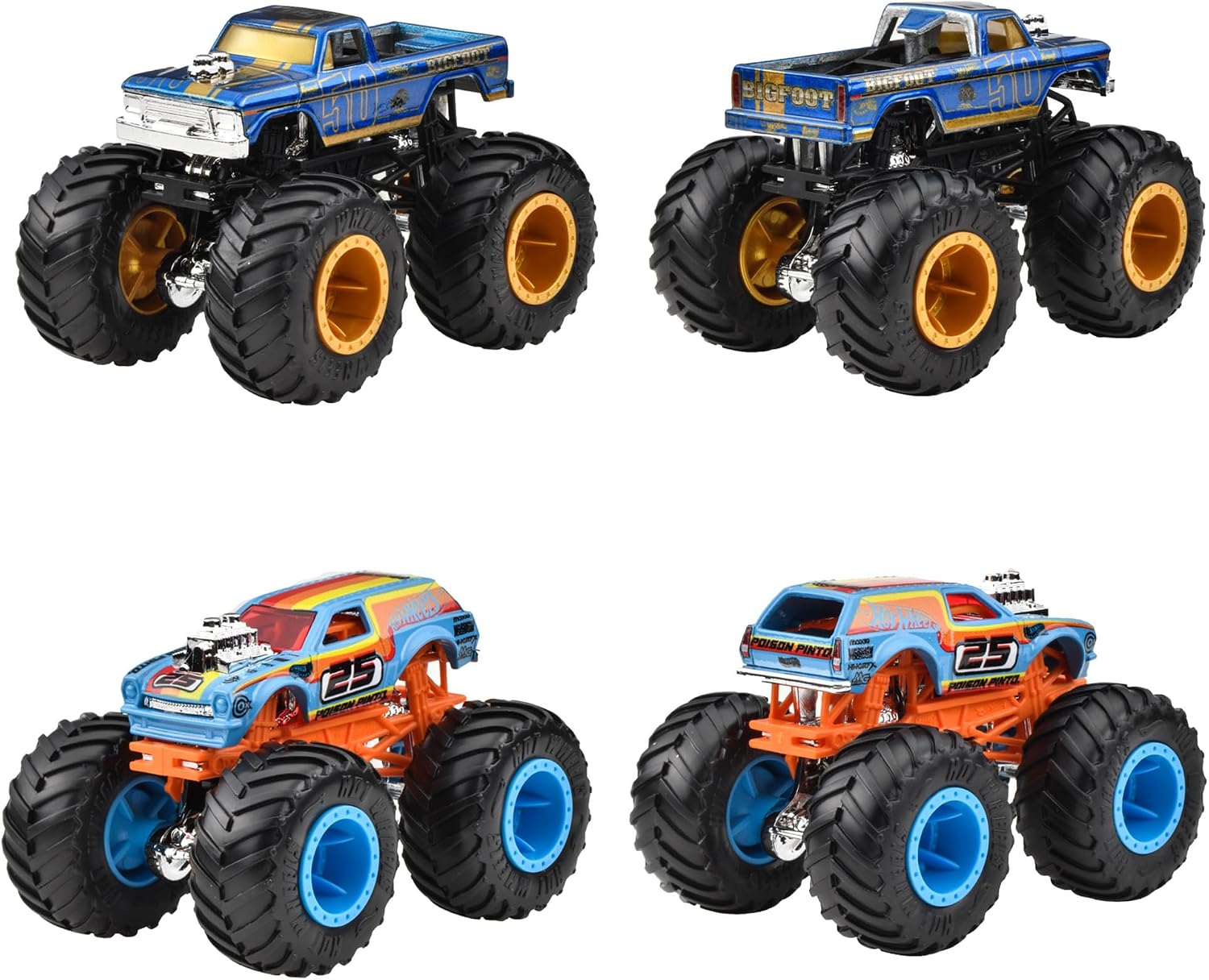 Detalle de Hot Wheels FYJ44-983C モンスタートラック 1:64アソート 8台セット