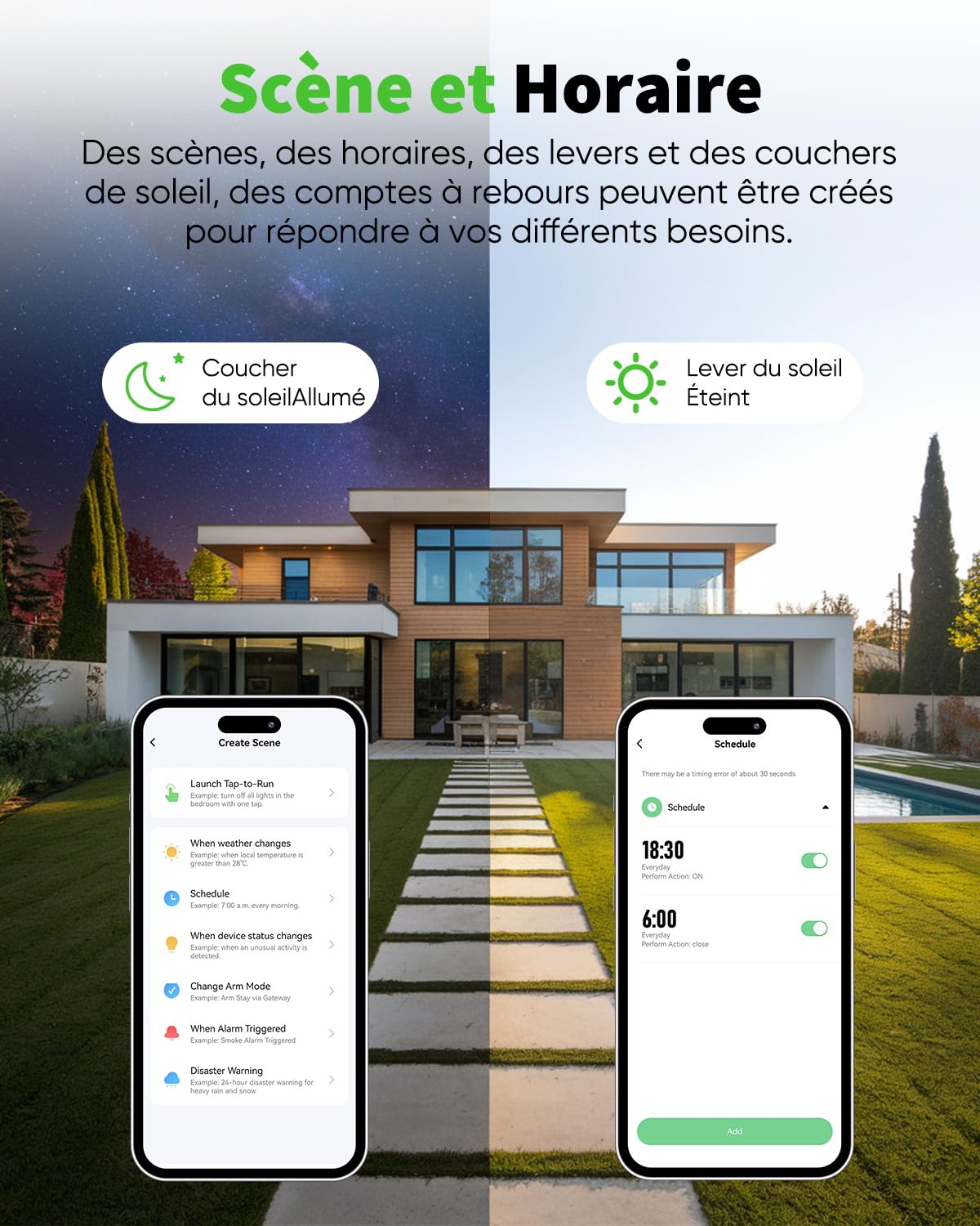 Detalle 2 de GreenSun Prise Extérieure Connectée WiFi 16A Type E (4x) avec mesure & programmation