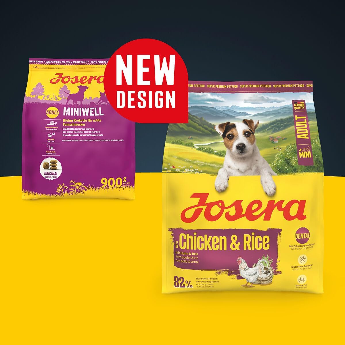 Detalle de JOSERA Mini Adult Huhn & Reis (1 x 3 kg) – Premium Trockenfutter für kleine Hunde bis 10 kg
