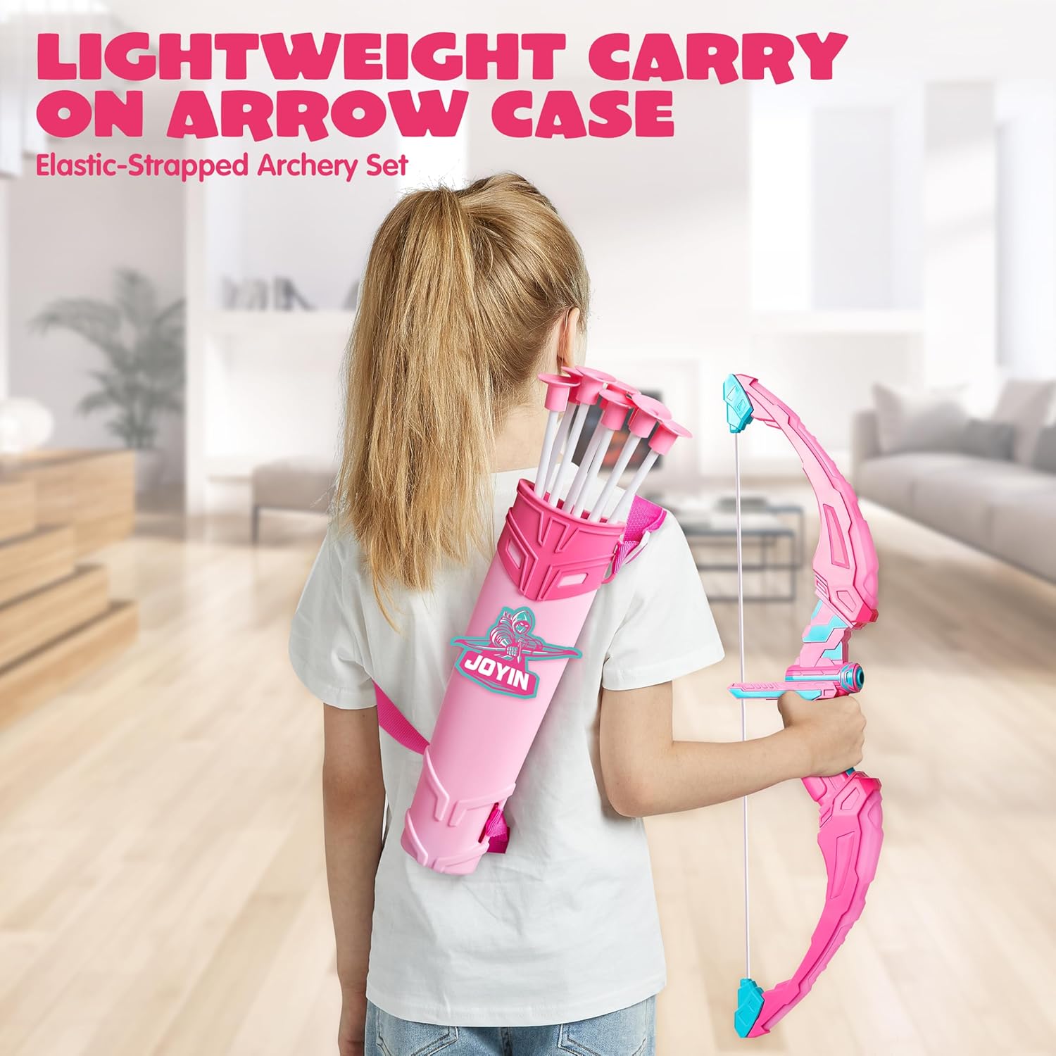 Thumbnail 5 de JOYIN Pink Bow and Arrow Set for Girls with LED Light-Up Bow