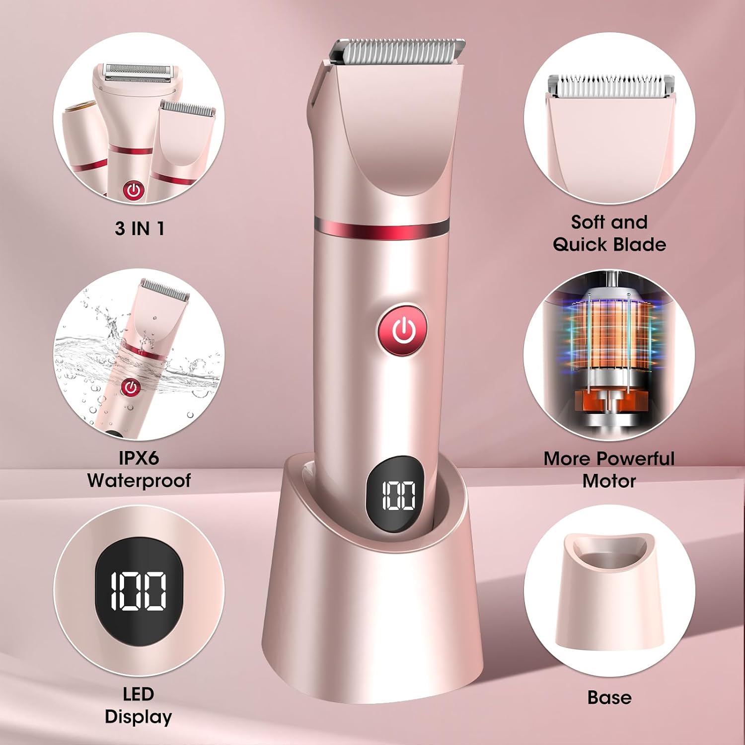 Detalle 2 de Misuke Lady Shavers 3-in-1 bikini trimmer