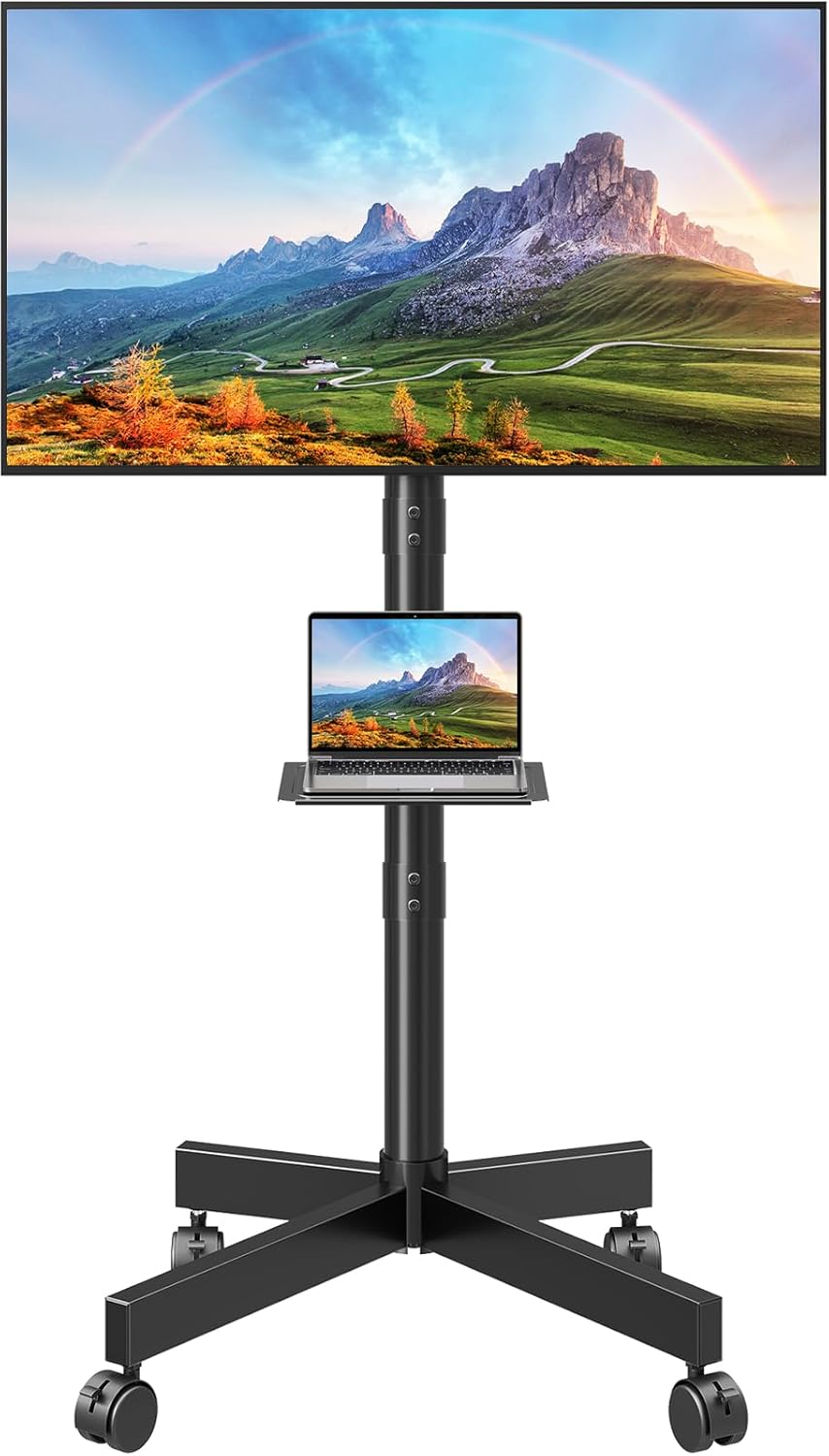 Detalle de ELIVED EV1117: Carrello porta TV mobile con rotelle per 26–60 pollici, fino a 25 kg