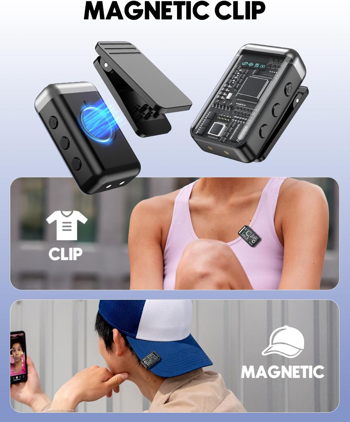 Thumbnail 4 de Micrófono Lavalier inalámbrico para iPhone y Android 🎤