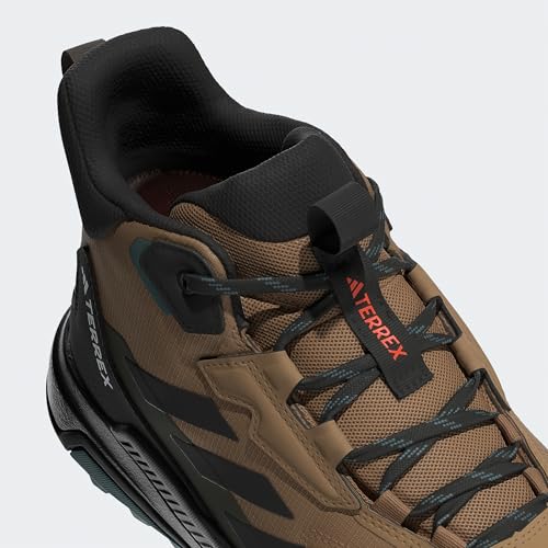 Detalle de adidas Herren Terrex Anylander Mid Rain.Rdy Wanderschuh – Cardboard/Core Black/Shadow Olive, EU 43 1/3