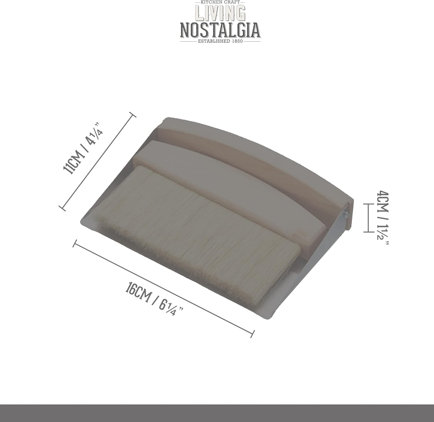 Detalle de KitchenCraft Living Nostalgia – Petite Pelle et Balayette de Table (16 x 11 x 14 cm)