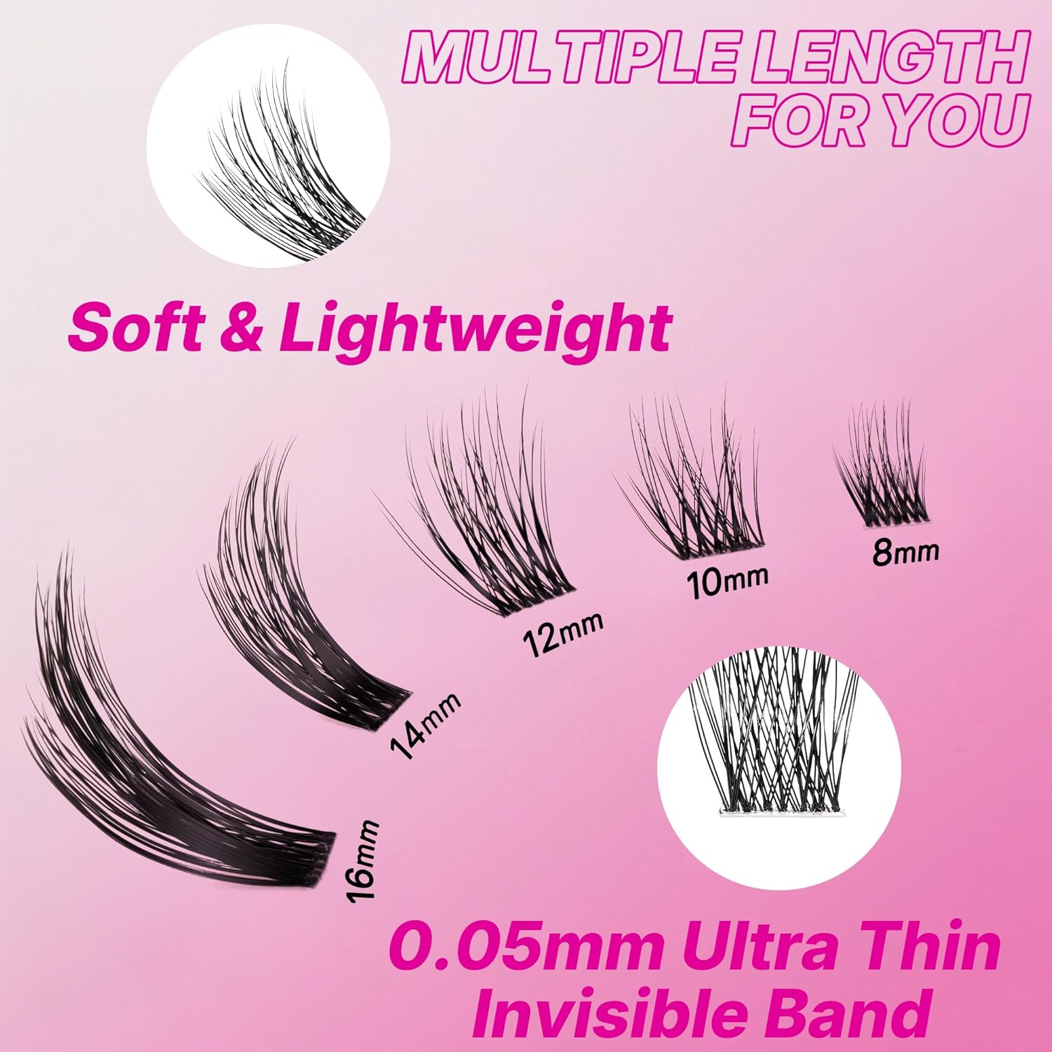 Thumbnail 3 de VEYESBEAUTY Lash Clusters Kit (Dreamy) with Bond & Seal Remover Applicator