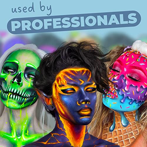 Detalle 2 de Blue Squid PRO Schminke Face Paint Metallic Blau 30 g