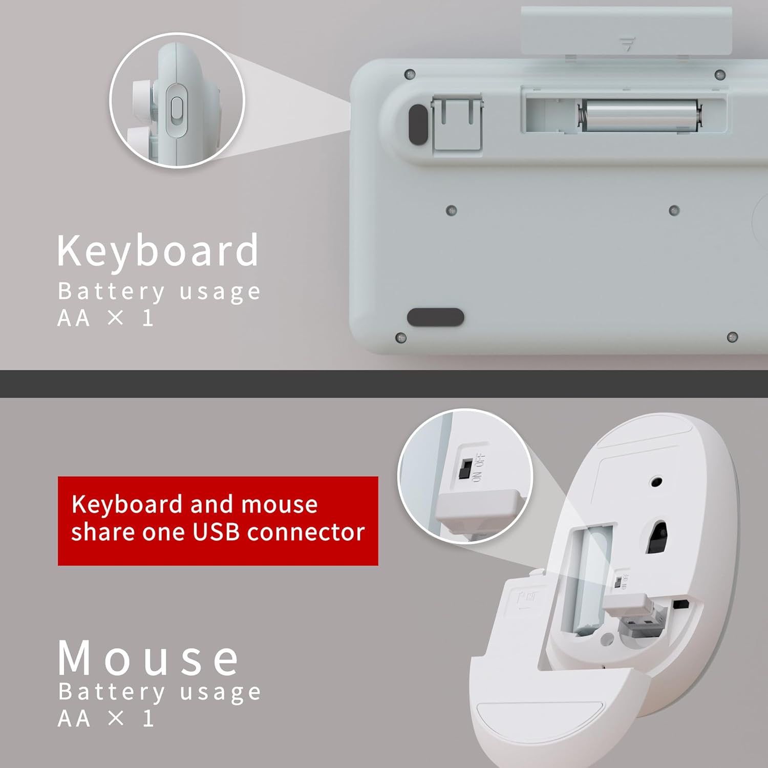 Thumbnail 5 de UBOTIE wireless keyboard 2.4 GHz ⌨