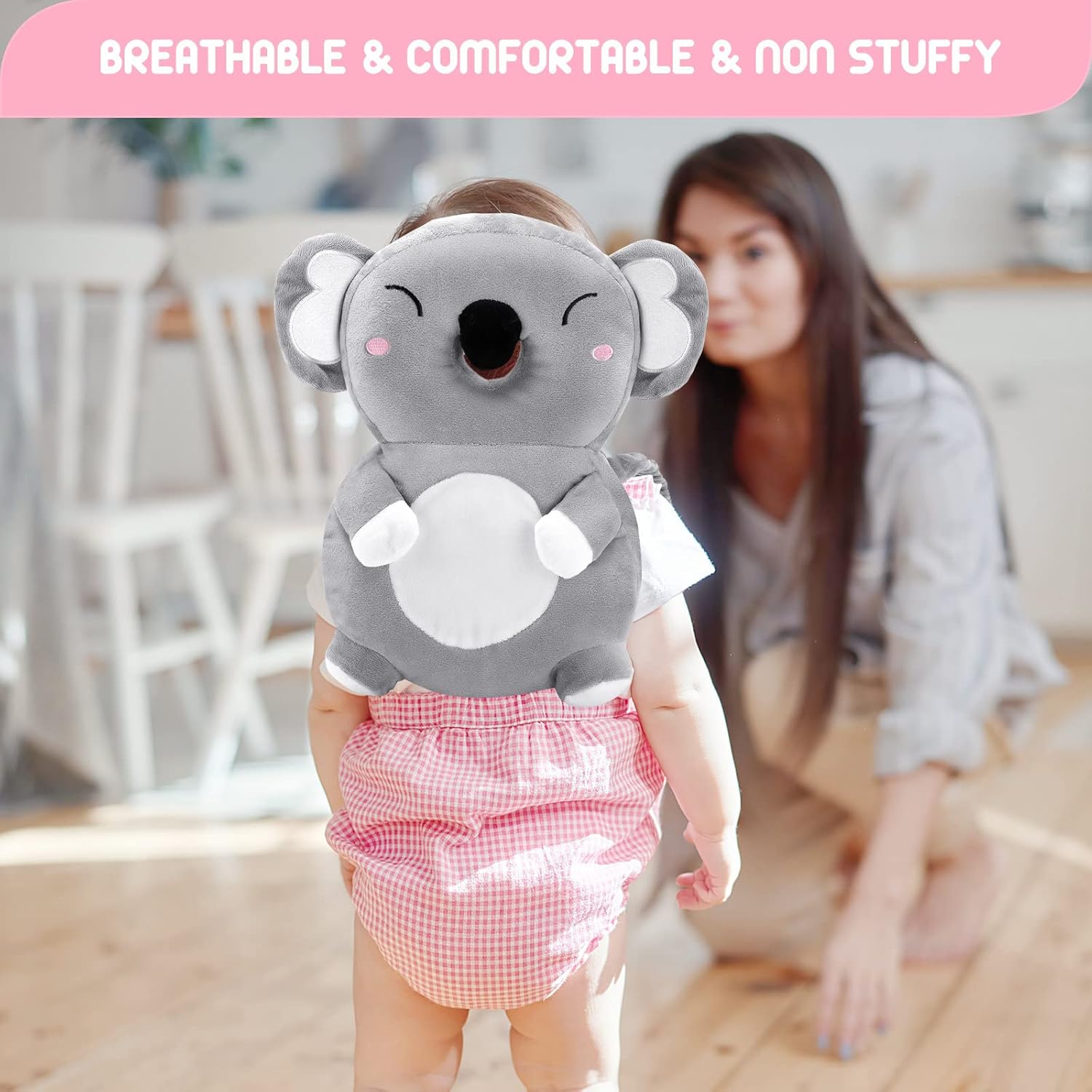 Thumbnail 6 de Afufu Protection de Tête de Bébé pour les Bébés Marchants (4 à 24 mois) – Coussin doux, réglable et sac à dos protecteur