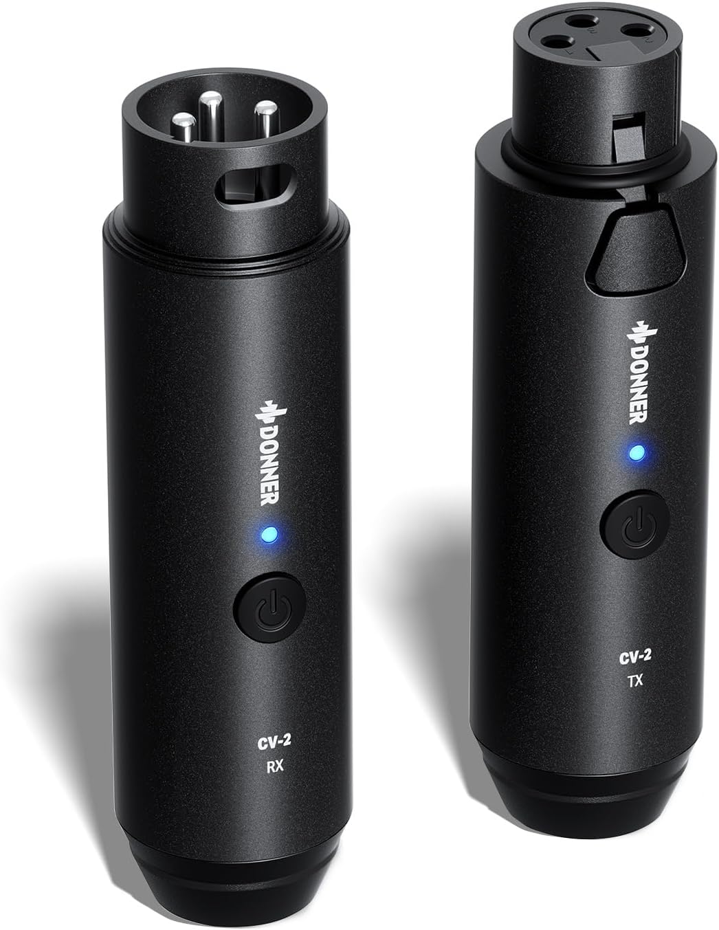Detalle de Donner CV-2 Wireless XLR Microphone System, 2.4GHz, 24-bit/192kHz