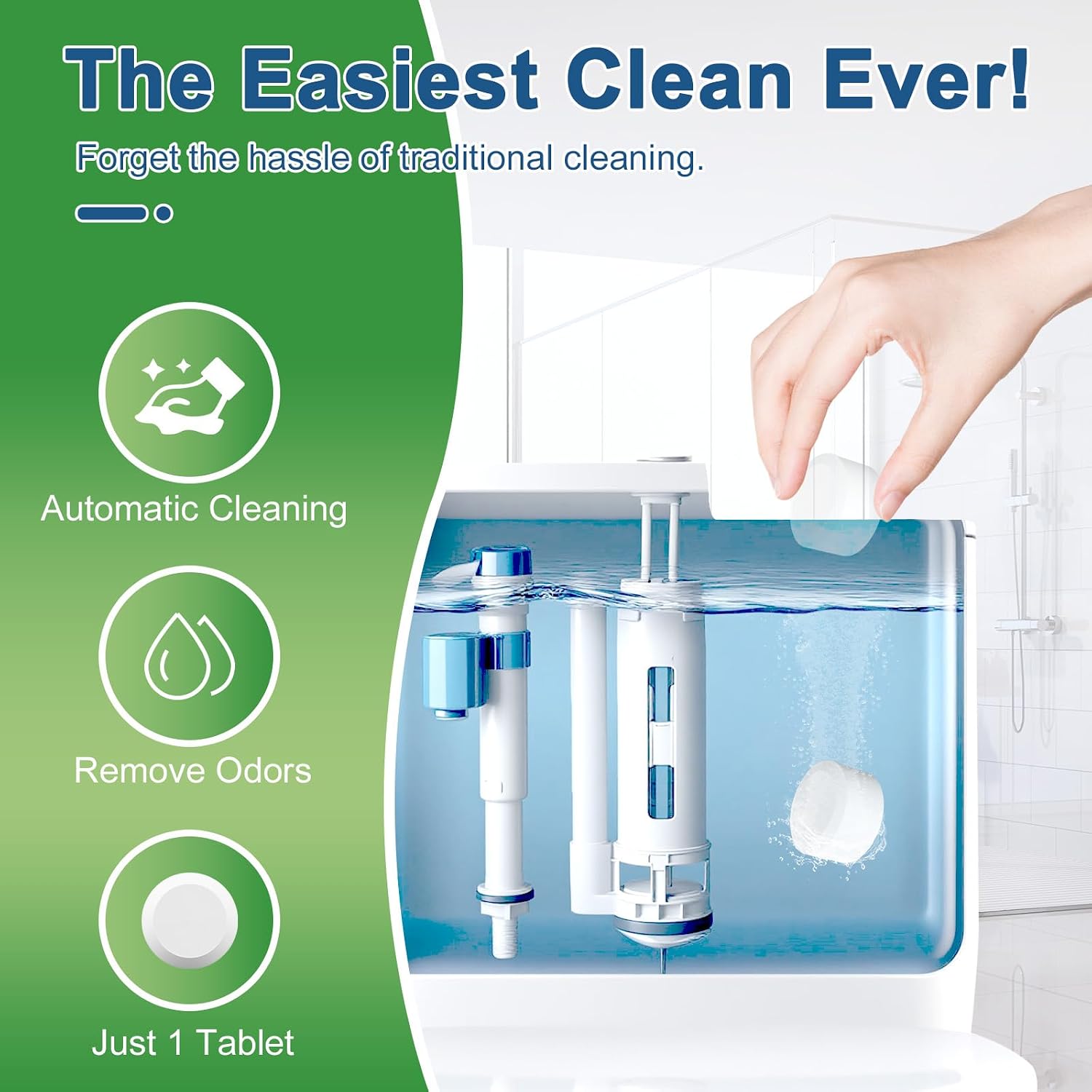 Detalle 2 de Msvvko Toilet Bowl Cleaner Tablets 54-Pack