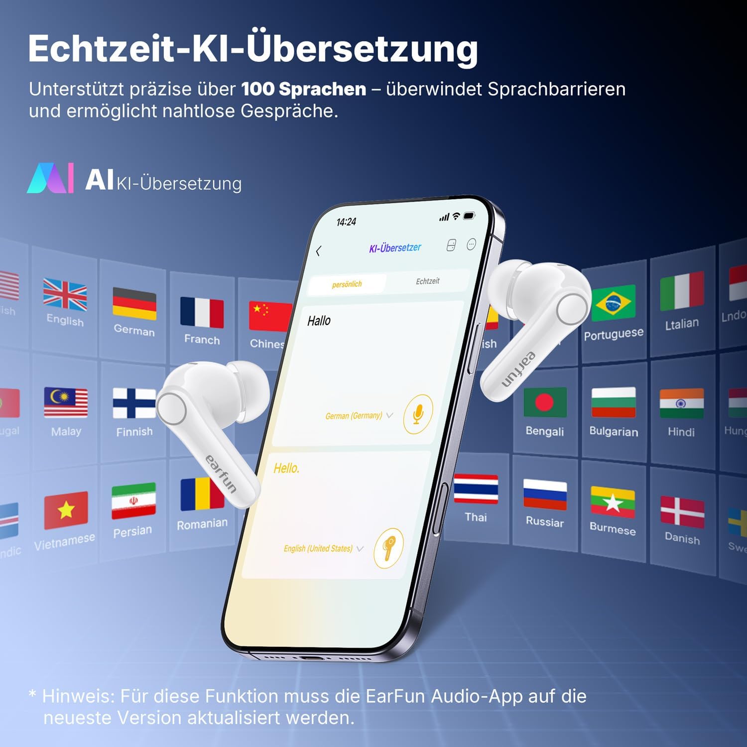 Thumbnail 5 de EarFun Air Pro 4+ Bluetooth Kopfhörer 54 Std.