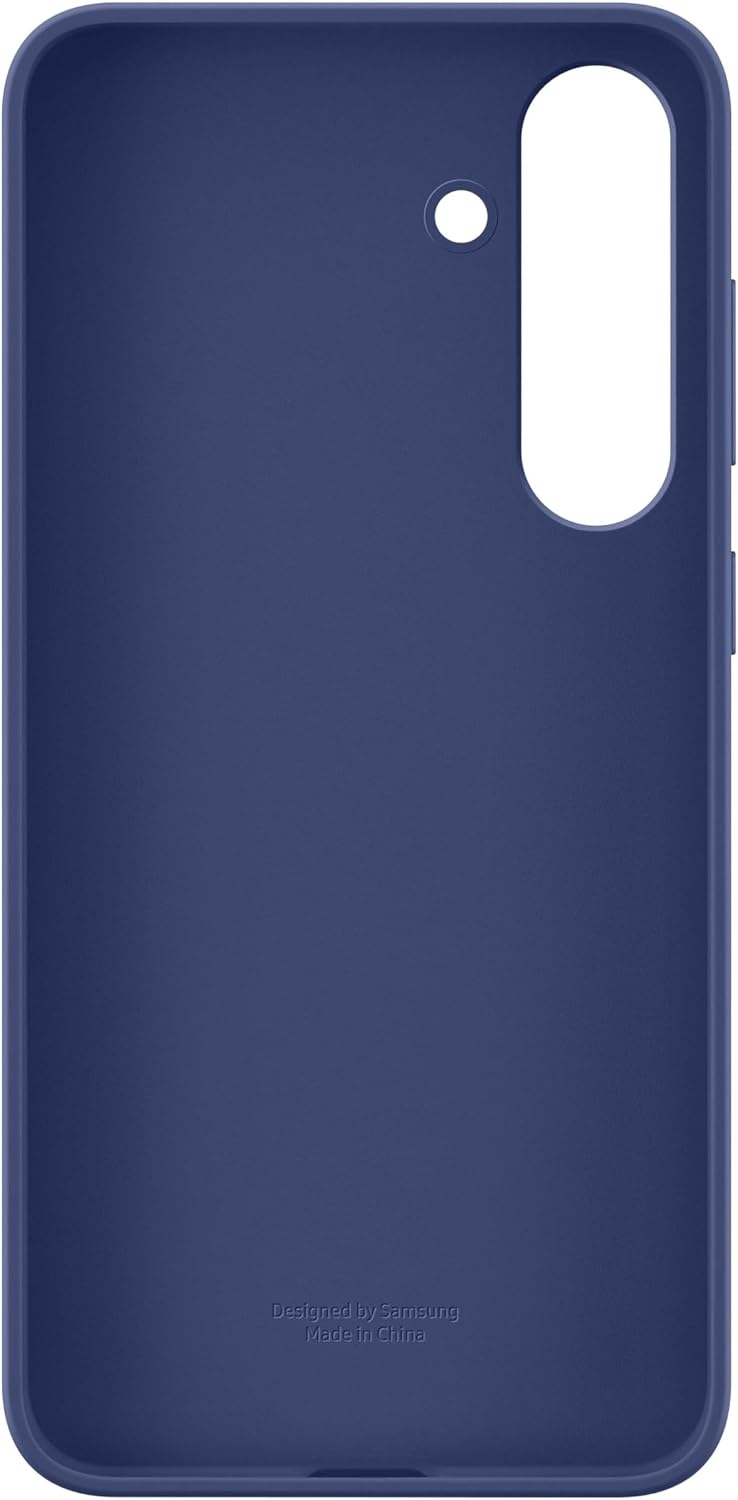 Detalle de Samsung Galaxy S25+ Silicone Phone Case (EF-PS936CNEGUS) — Blue, Smooth Grip & Snug Fit