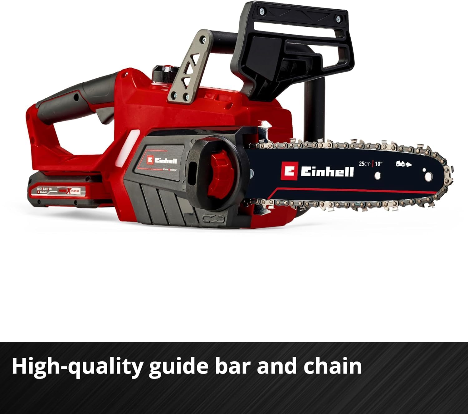 Thumbnail 5 de Einhell GE-LC 18/25-1 Li Kit 18V cordless chainsaw (10 inch) with battery and charger, Oregon bar & chain