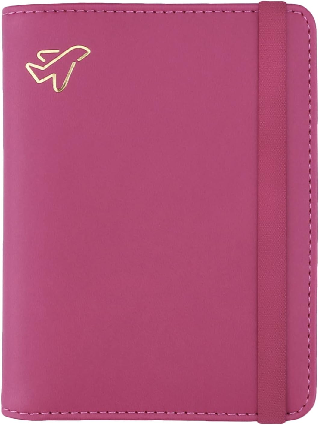Detalle de WALNEW Passport Holder: PU Leather RFID Travel Passport Cover & Card Holder