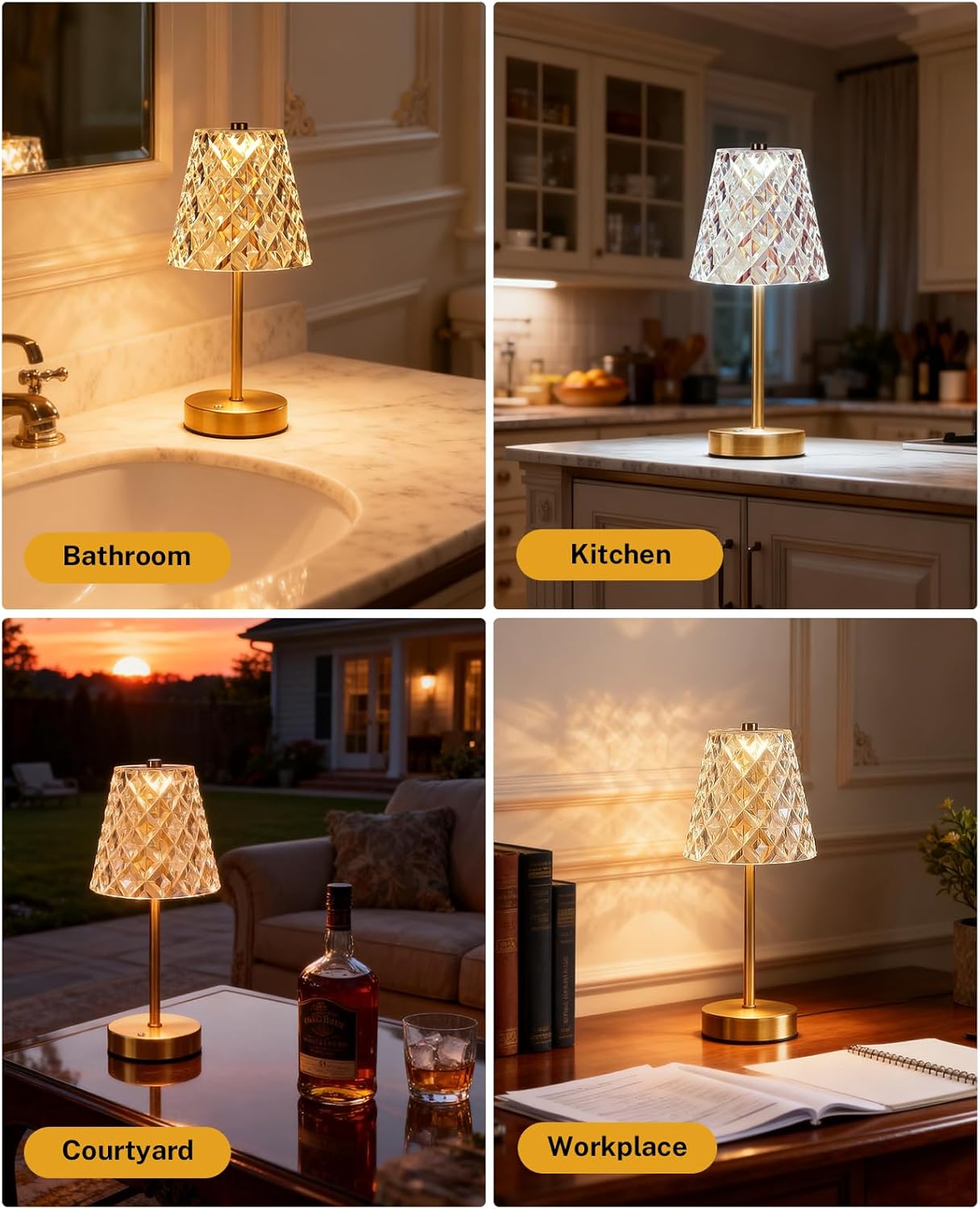 Thumbnail 6 de LumaBrite Rechargeable Table Lamp (5200mAh) – Cordless touch lamp with 3 colour temperatures