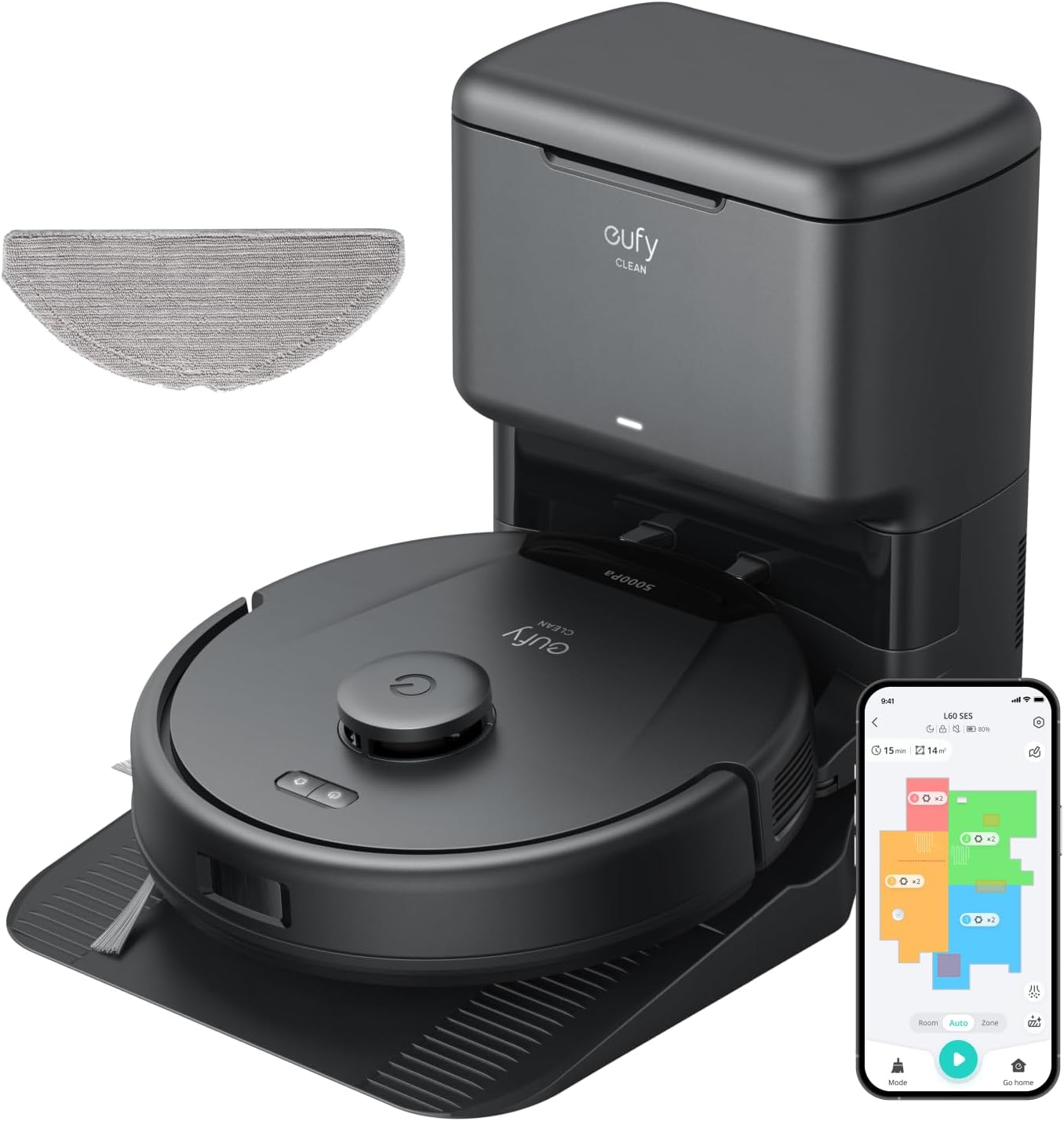 Thumbnail 5 de eufy G50 Robot Vacuum Cleaner: strong suction, quiet operation and smart detangling