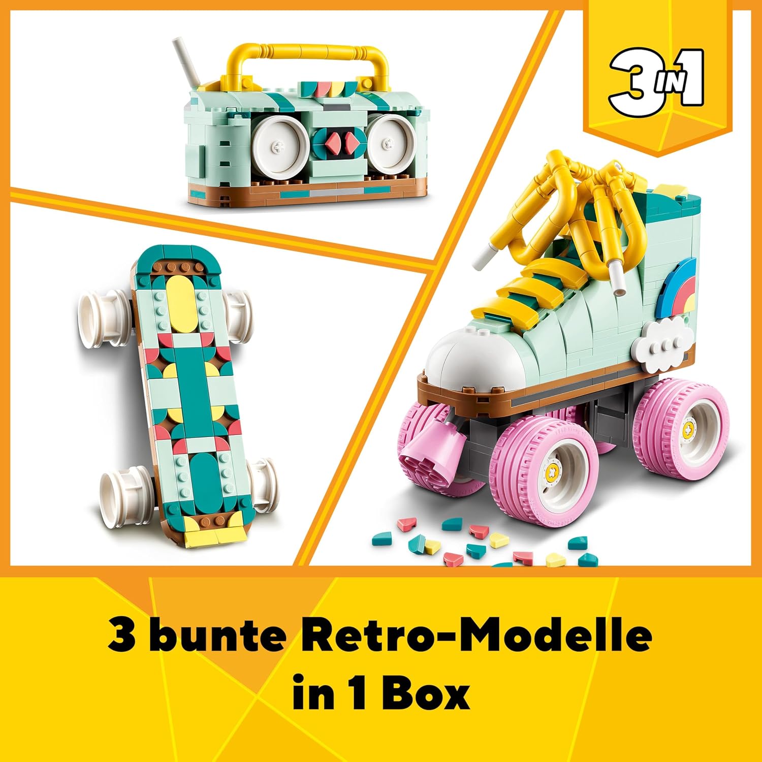Detalle de LEGO Creator 31148 Retro Rollschuh 🎲