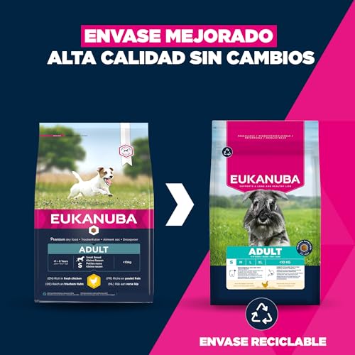 Detalle 2 de Eukanuba Alimento seco para perros pequeños con pollo fresco – 3 kg