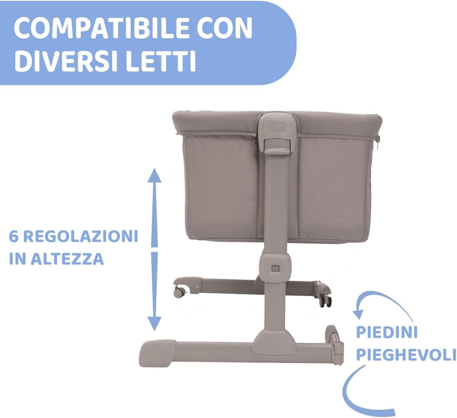 Thumbnail 6 de Chicco Next2Me Essential Culla Neonato Fianco Letto – Co-Sleeping, Altezza Regolabile e Materasso Incluso