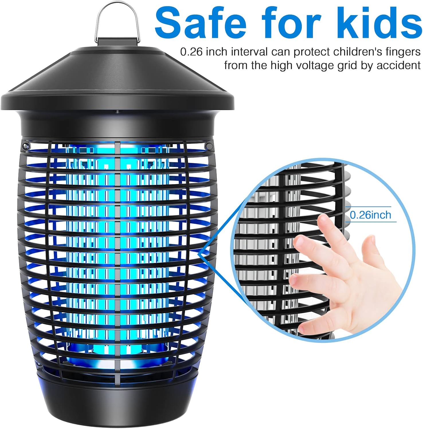 Thumbnail 3 de PALONE Bug Zapper 4500V 20W UV Fly Trap Lamp (100m² coverage)