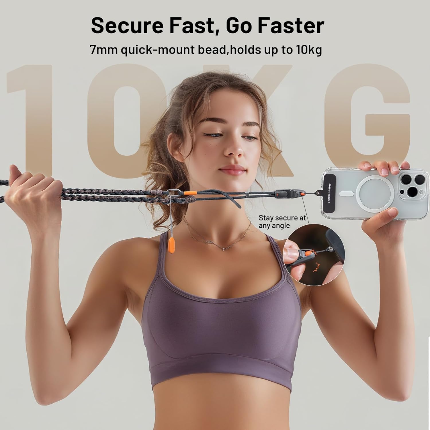 Thumbnail 1 de PGYTECH LinkGo sangle smartphone réglable avec déverrouillage rapide et chiffon de nettoyage