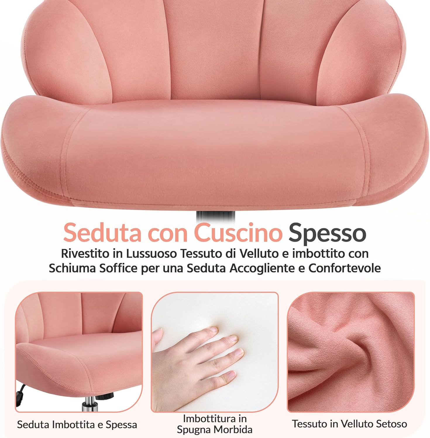 Thumbnail 6 de Yaheetech sedia ufficio ergonomica 136 kg