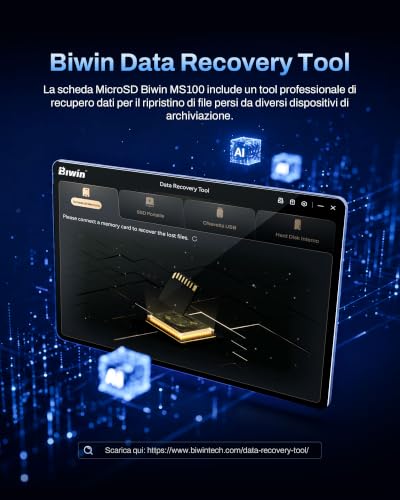 Thumbnail 7 de BIWIN MS100 MicroSDXC 64 GB UHS-I 100 MB/s | A1, V30, U3, per foto e video 4K