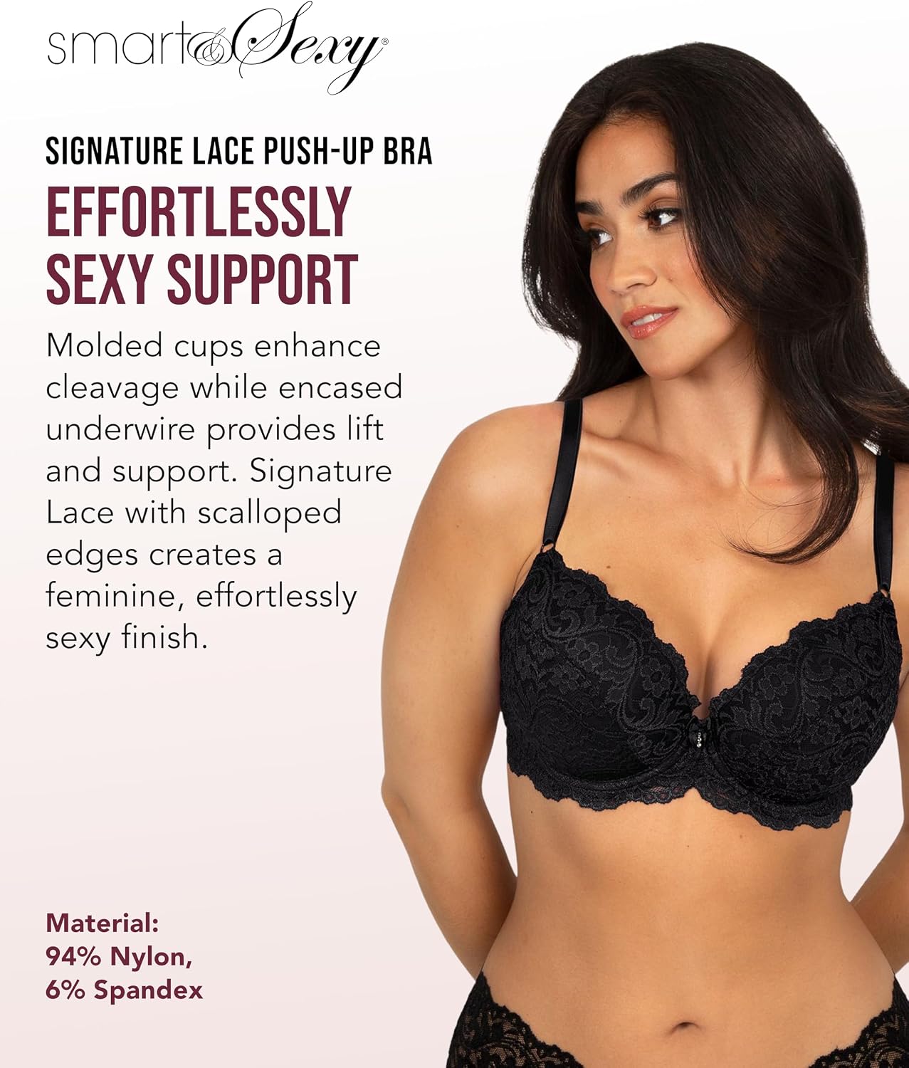 Detalle 2 de Smart & Sexy Signature Lace Push-up Bra 2-Pack 🎀