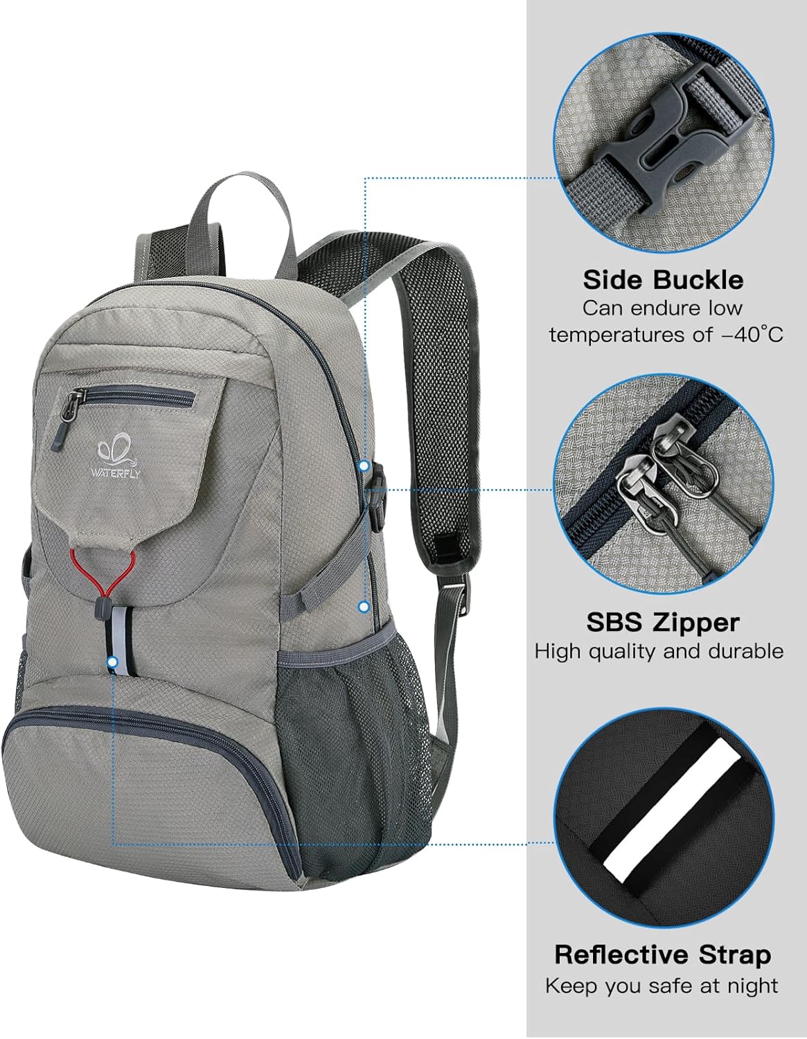 Thumbnail 3 de WATERFLY Ultraleicht Faltbar 20L Rucksack