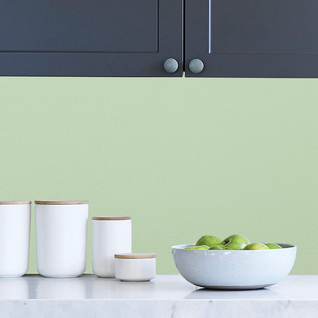 Detalle de Arthome Matte Green Contact Paper: Peel-and-Stick Vinyl for Counters, Cabinets and Walls (43.5 x 1000 cm)