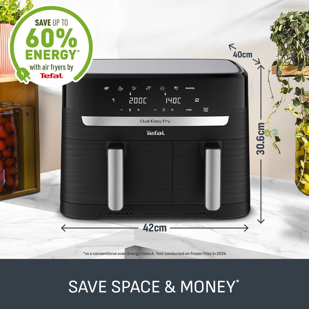 Thumbnail 6 de Tefal Easy Fry Dual Zone EY901840 8.3L air fryer