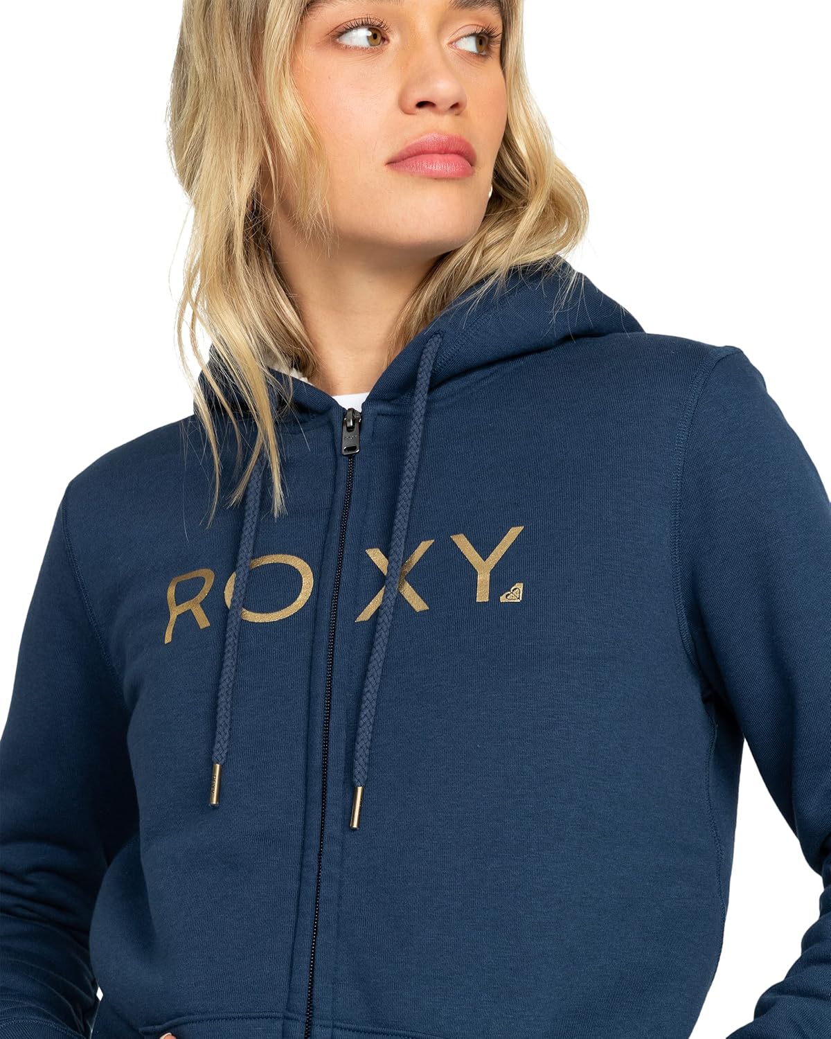 Thumbnail 1 de Roxy Women's Itia Zip Sherpa Logo Pullover – Comfort e stile casual per l’inverno
