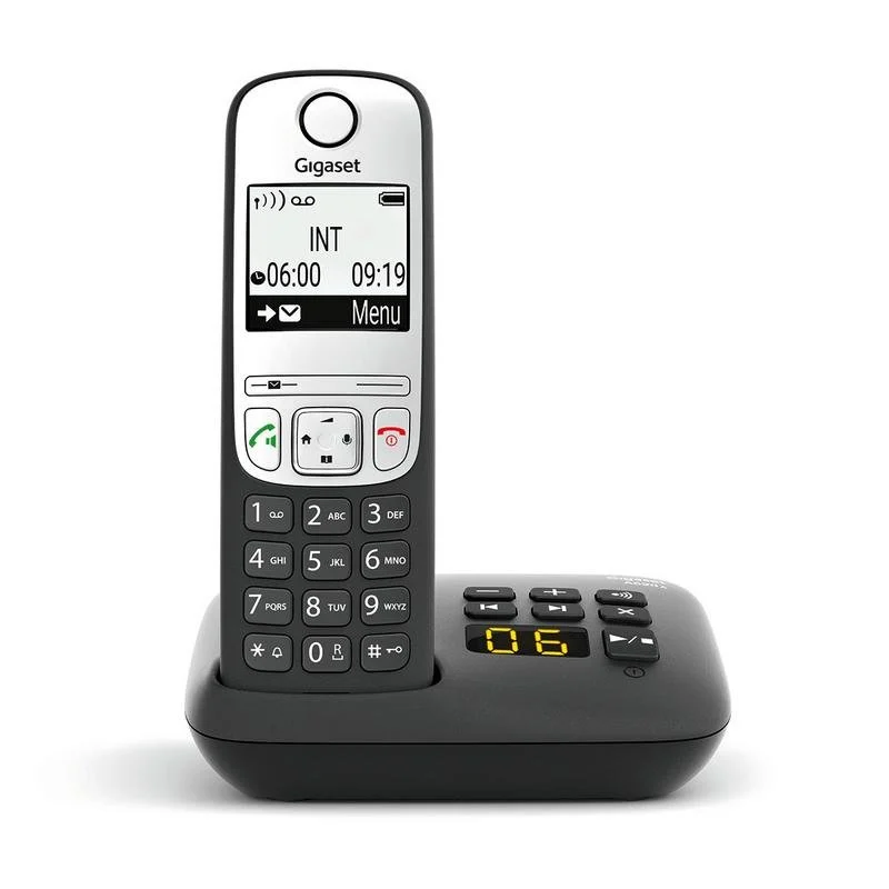 Detalle de Gigaset A690A inalámbrico DECT/analógico con altavoz y contestador automático