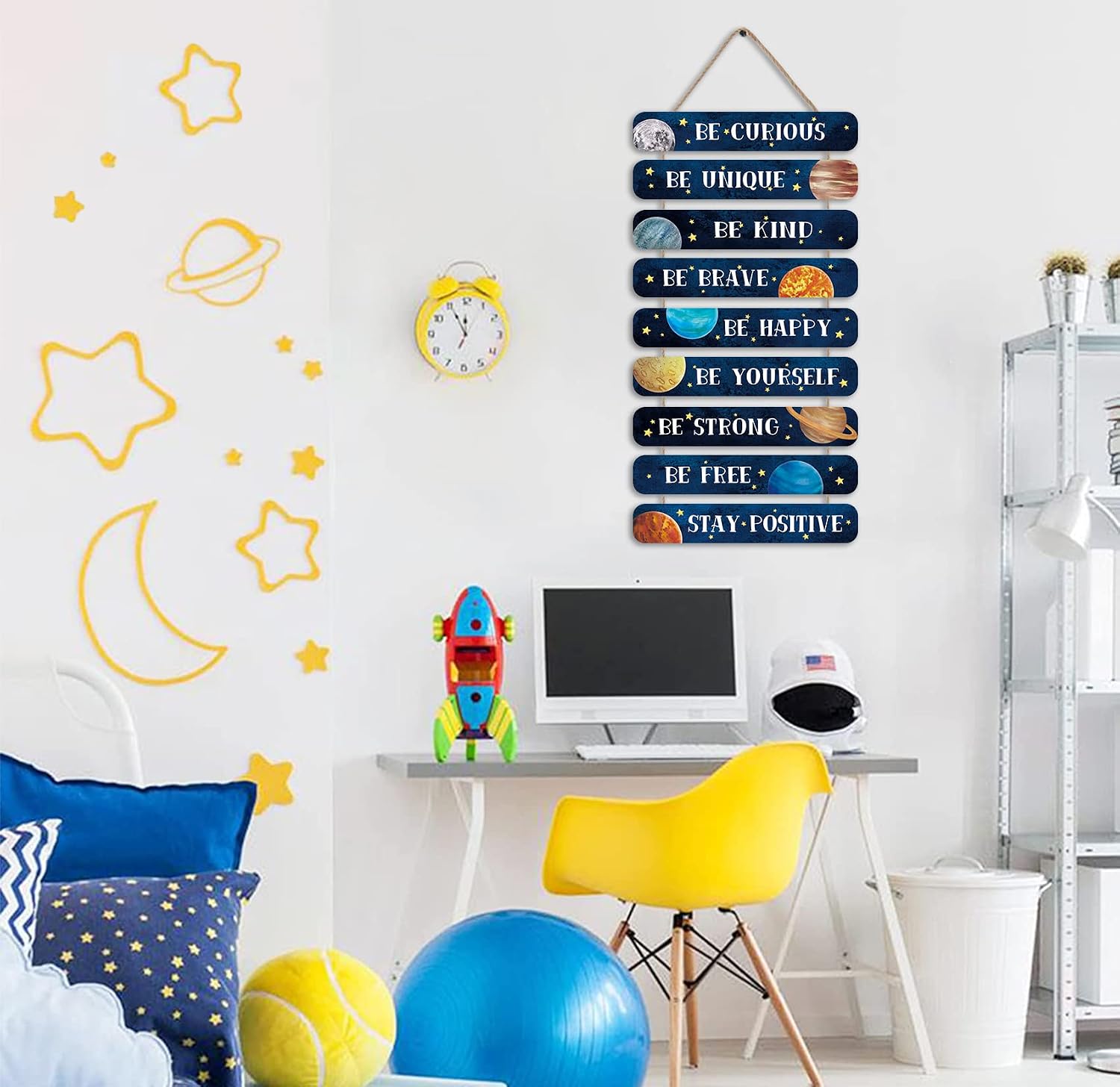 Detalle 2 de HPNIUB Space Wood Sign 2"x12"