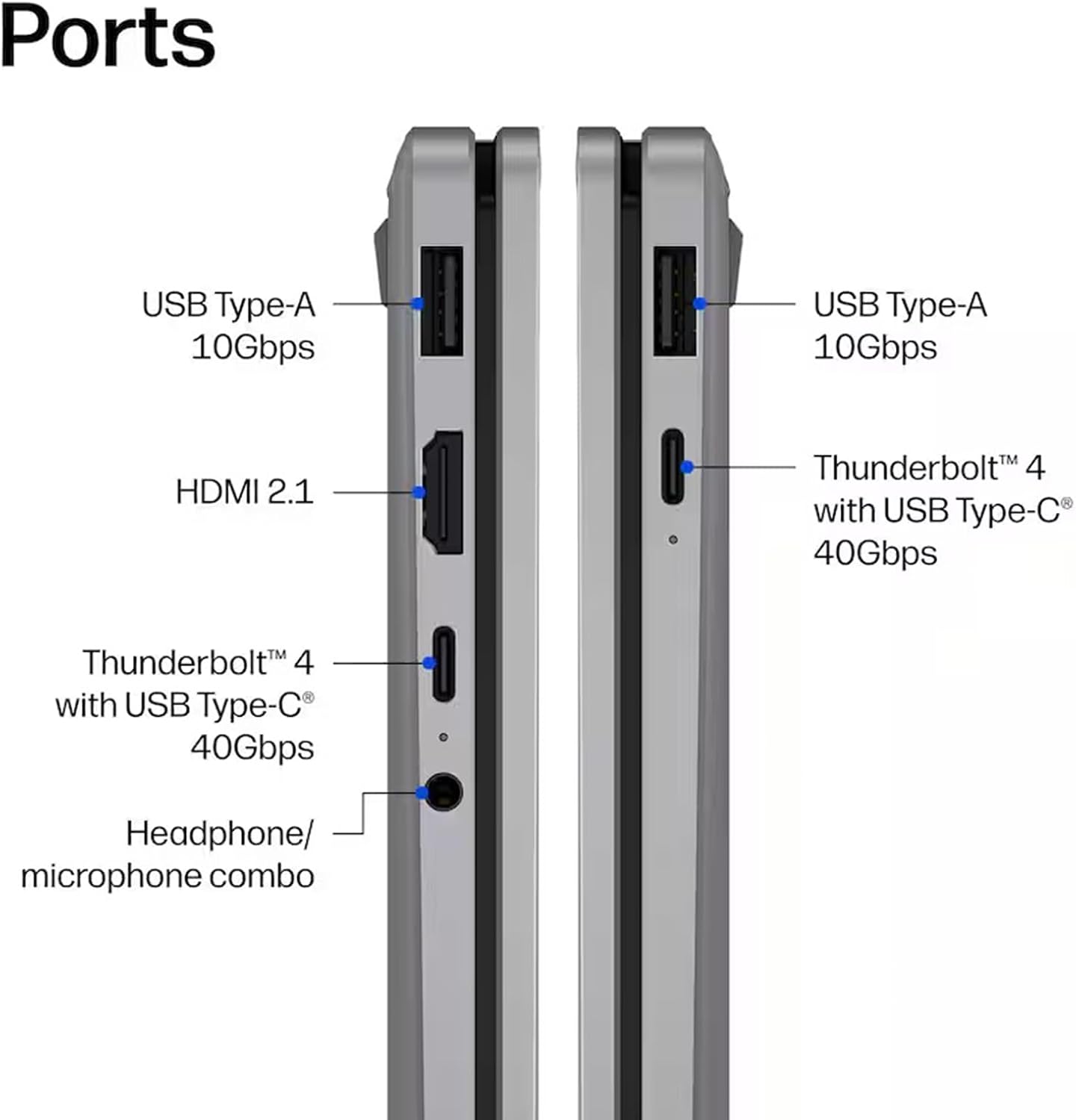 Detalle de HP 2-in-1 laptop, 16-inch