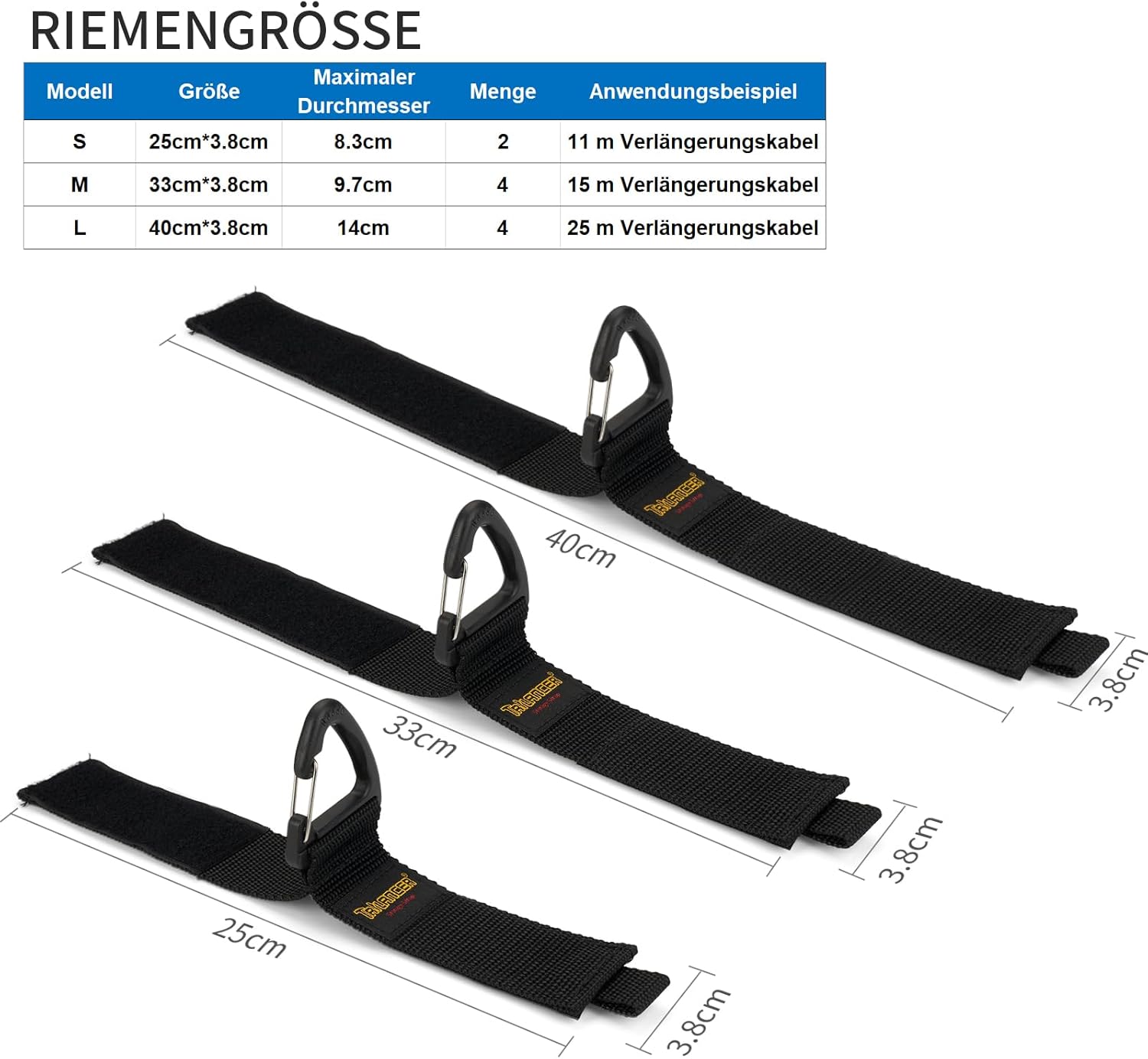 Detalle 2 de Trilancer Klettband mit Öse 22 kg