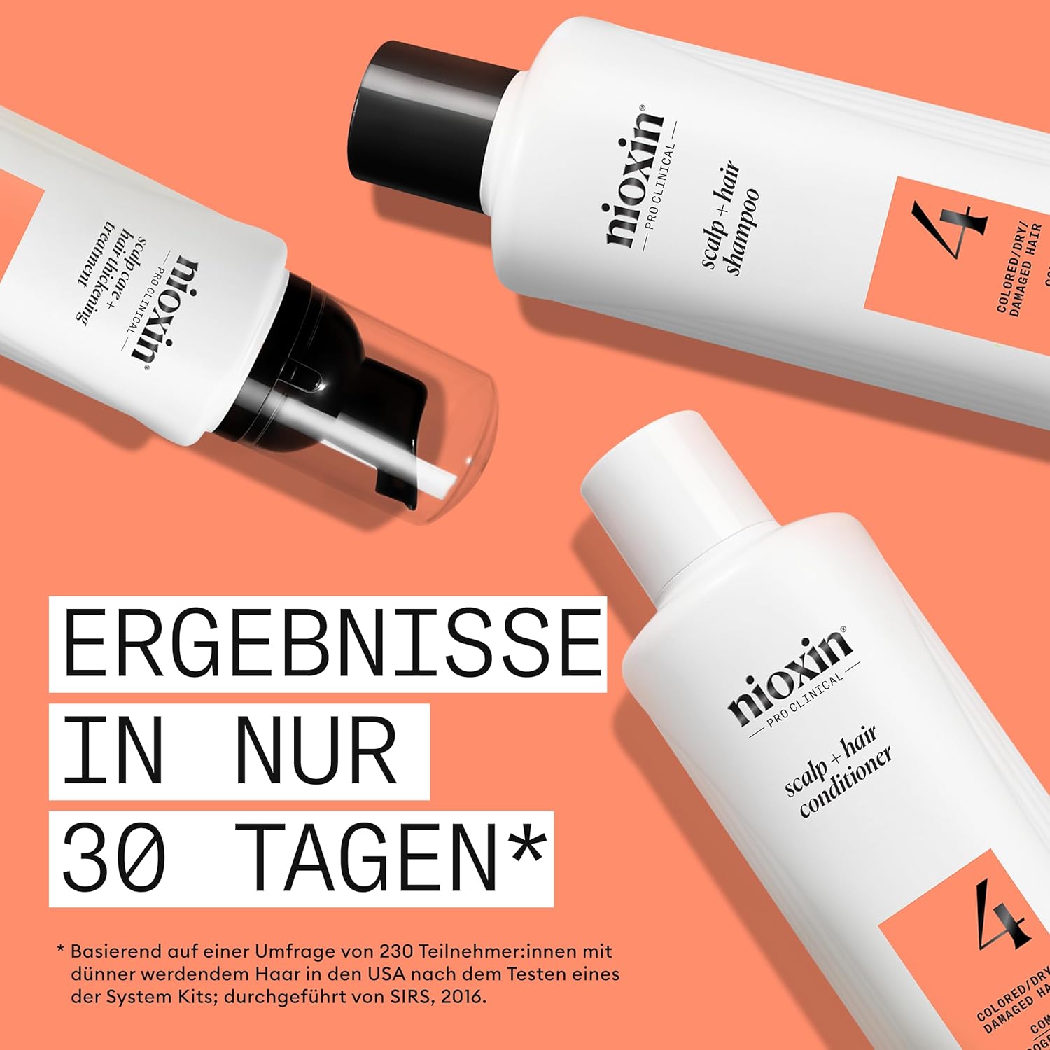 Thumbnail 2 de Nioxin Scalp + Hair System 4: Haarpflege-Set für strapaziertes, sichtbar dünner werdendes Haar mit Biotin, Koffein & Niacinamid