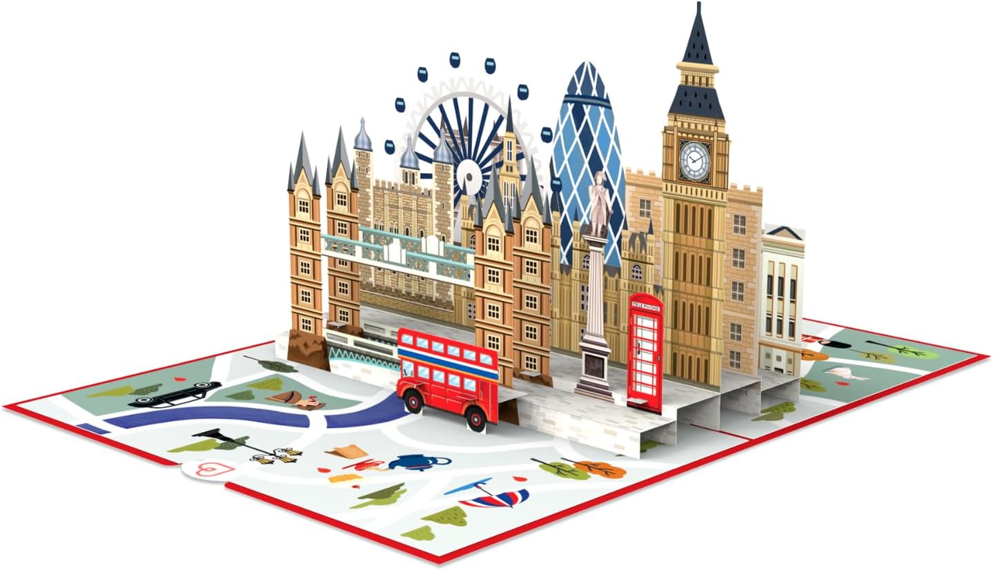 Thumbnail 3 de papercrush® Pop-Up Karte London – 3D Geburtstagskarte mit Reisegutschein für den Städtetrip