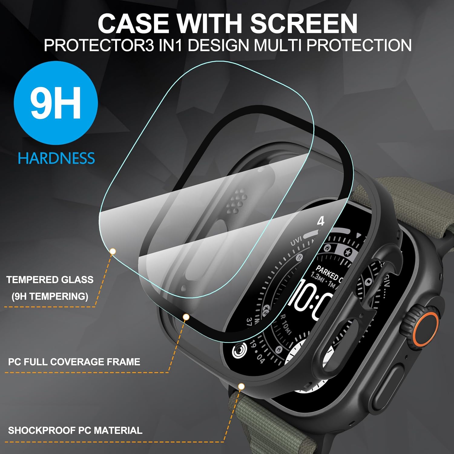 Detalle 2 de Apple Watch 49mm screen protector case