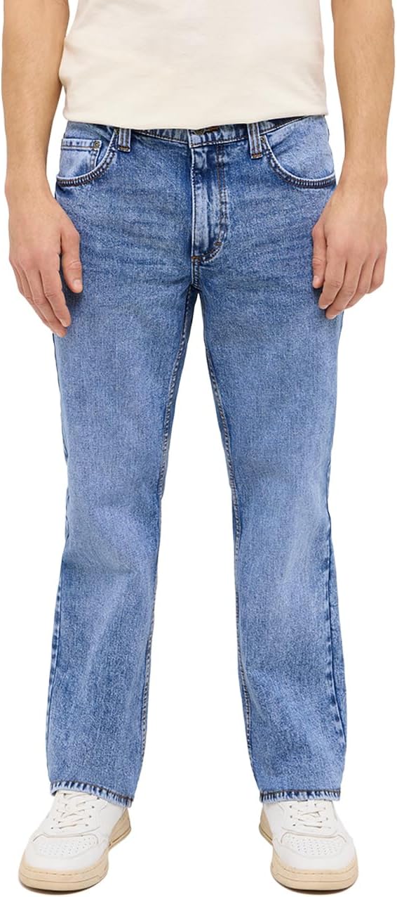 Detalle de MUSTANG Jeans Herren Stretch Big Sur Regular (Straight Fit) – Baumwoll-Mix mit Stretch