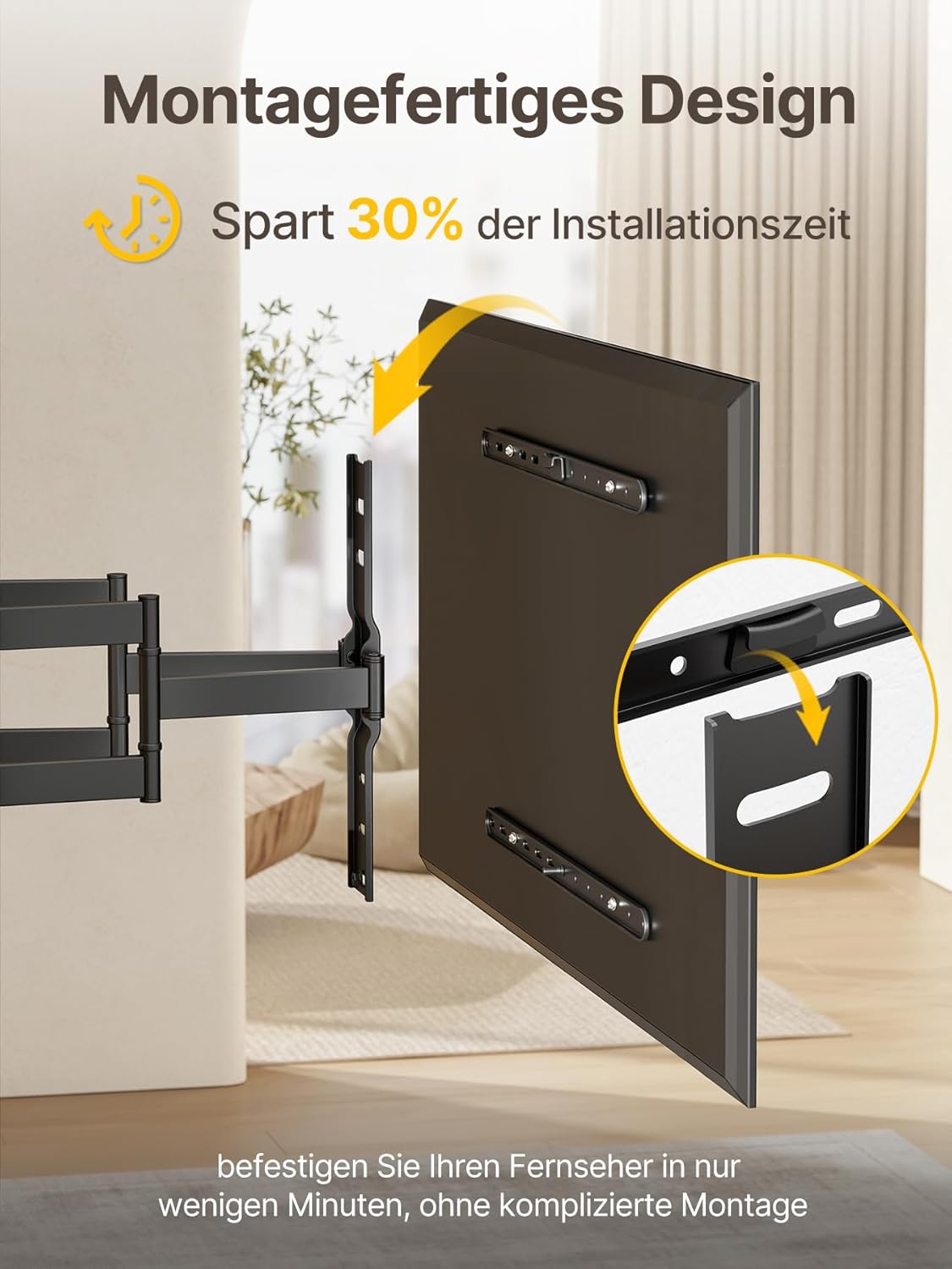 Thumbnail 6 de monTEK Ultra Slim TV Wandhalterung 43-90 Zoll