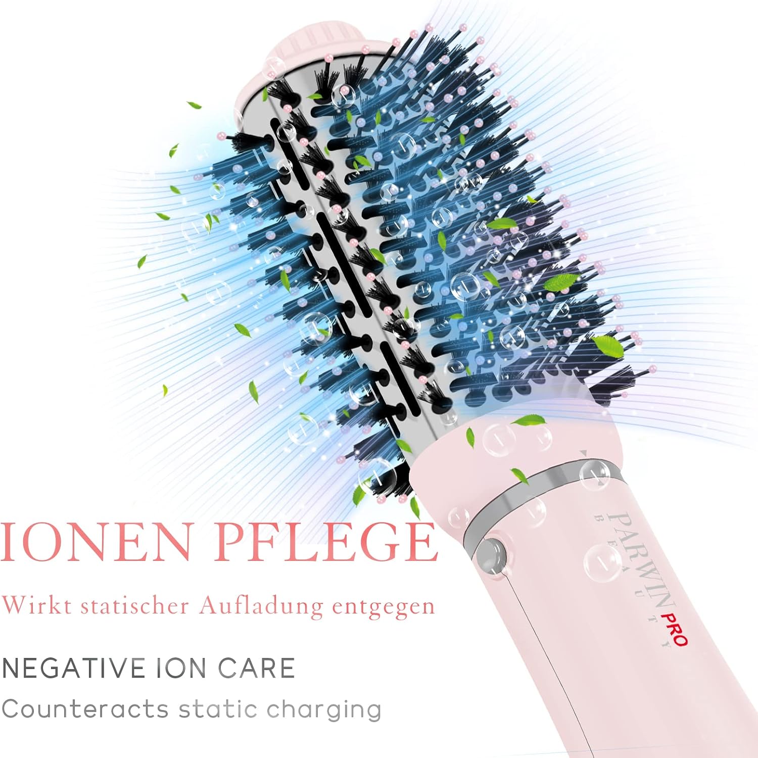 Detalle de PARWIN PRO BEAUTY 4 in 1 Haartrockner Warmluftbürste Set – Styling, Glätten & Volumen in einem