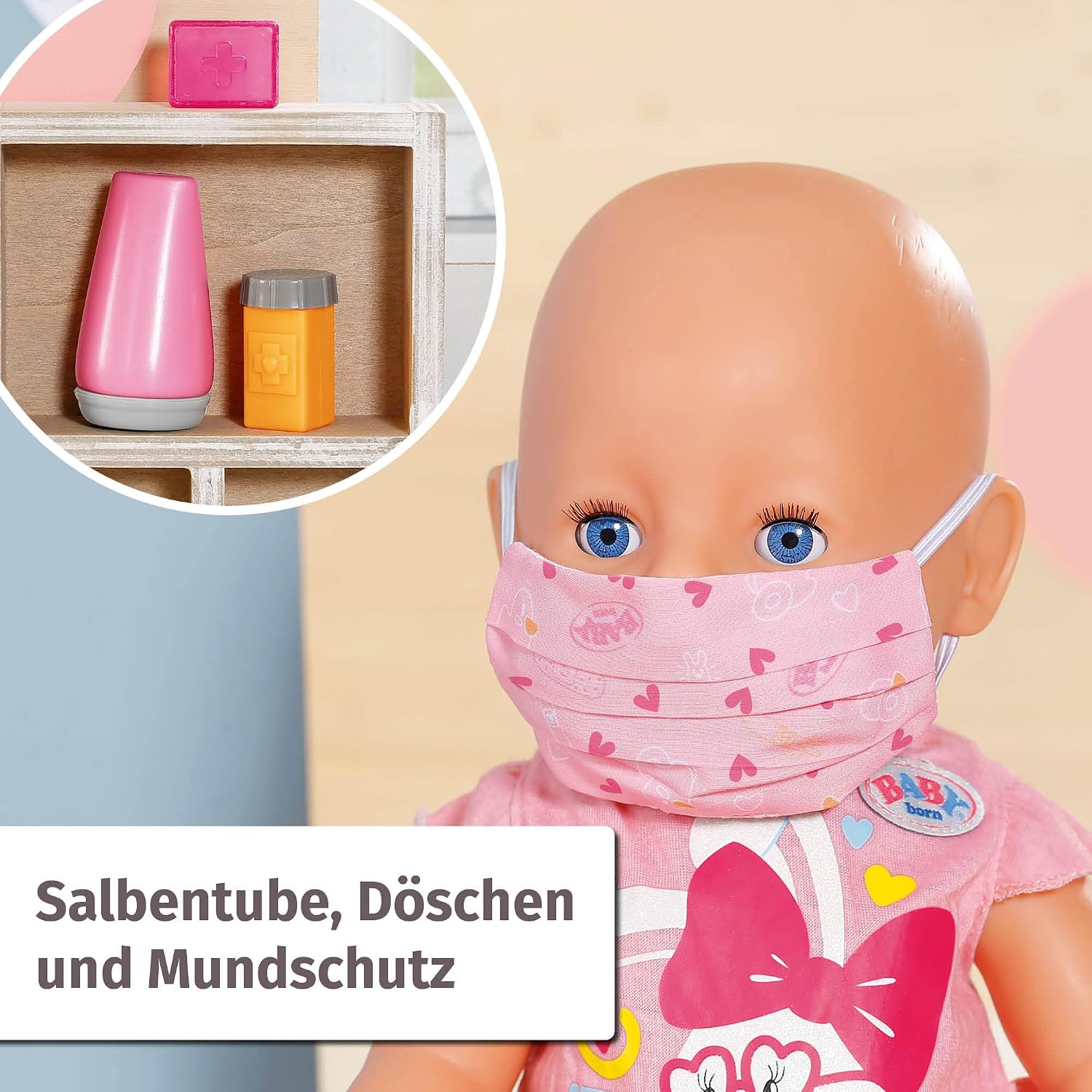 Detalle 2 de BABY born Erste-Hilfe-Set für Puppen (36–43 cm) – 9 Sanitätsartikel im Beutel