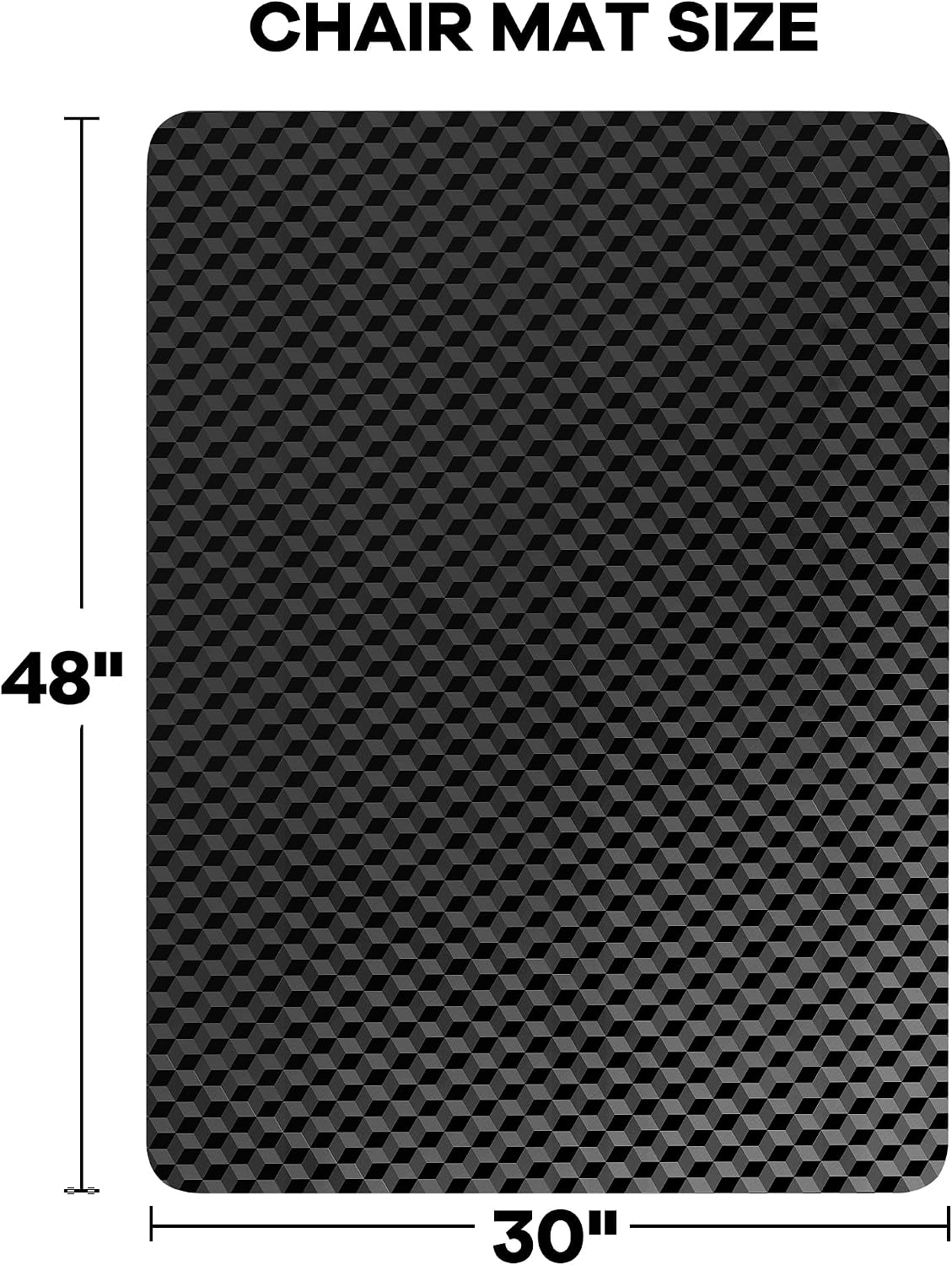 Thumbnail 6 de BesWin Office Chair Mat for Carpet 76x122cm
