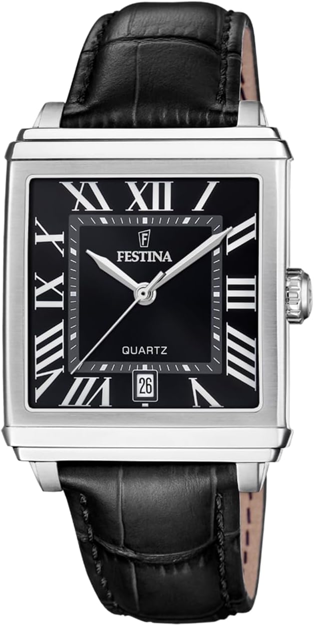 Thumbnail 2 de Festina Orologio Uomo Analogico in Pelle Nero: stile classico e affidabilità quotidiana
