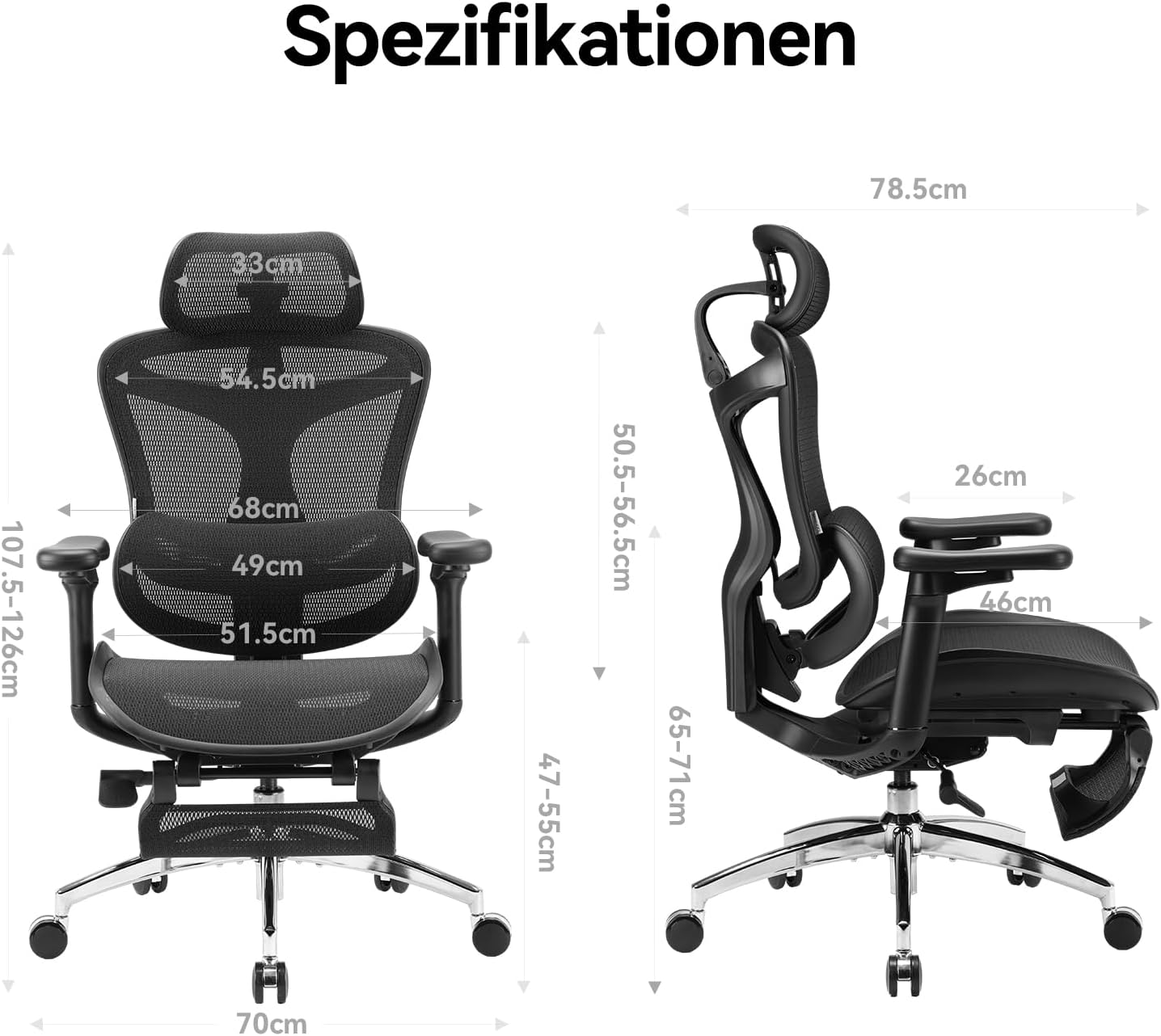 Detalle 2 de SIHOO Doro C300 Ergonomischer Bürostuhl