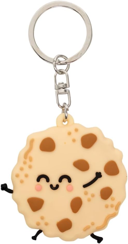 Detalle 2 de Mr. Wonderful – Set di portachiavi in gomma: bicchiere di latte e biscotto (2 pezzi)