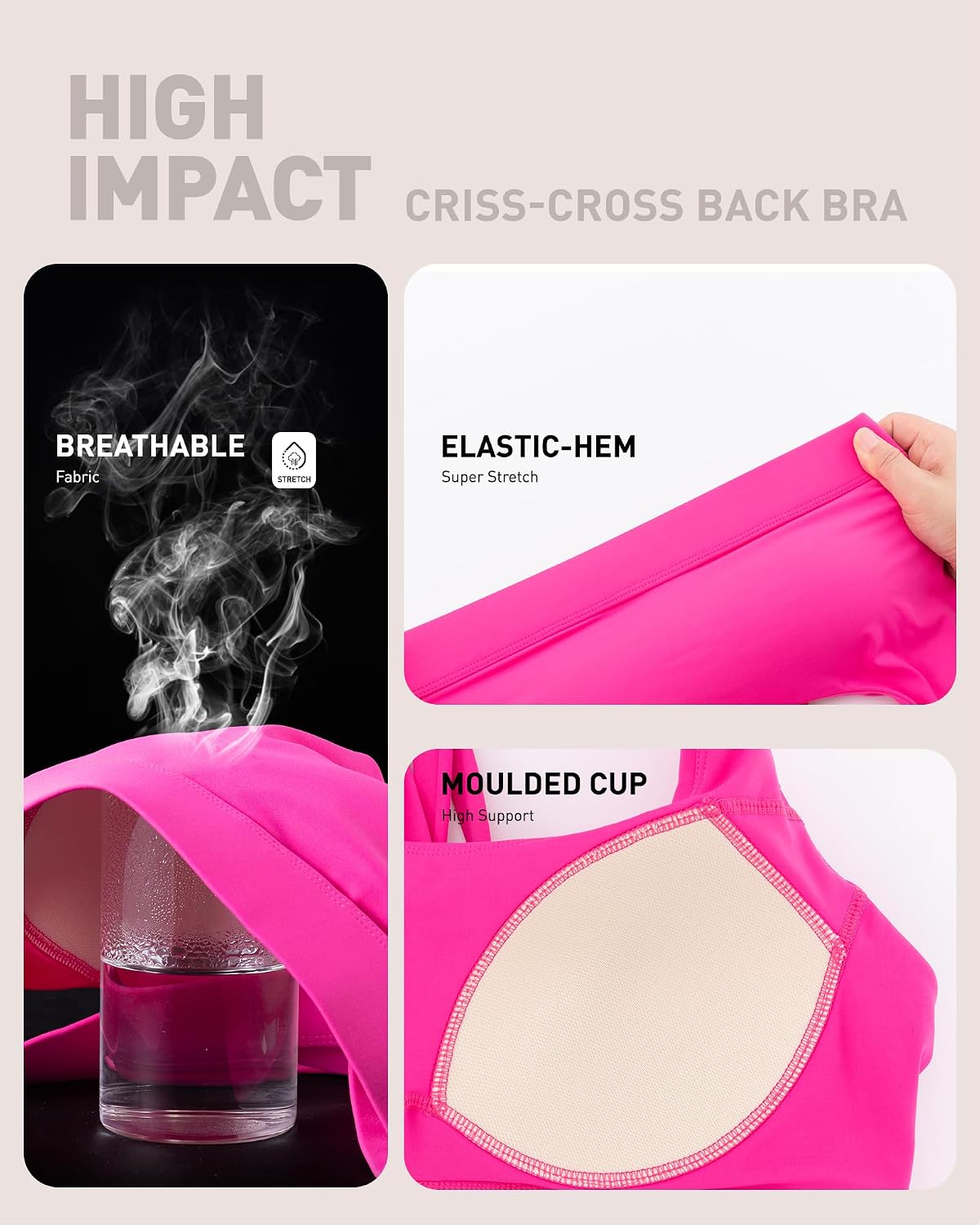 Detalle 2 de RUNNING GIRL High Impact Sports Bra
