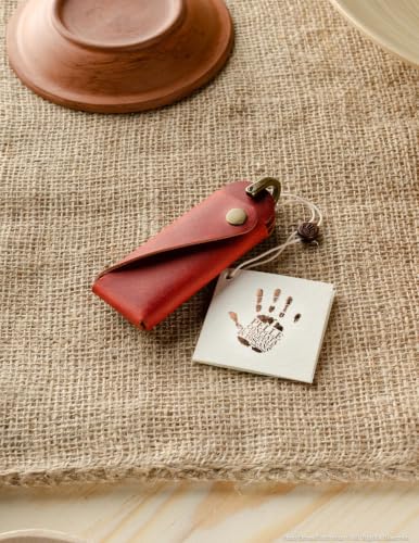Detalle de Crazy Horse Craft Schlüsselanhänger Leder – Schlüsseletui Organizer Halter